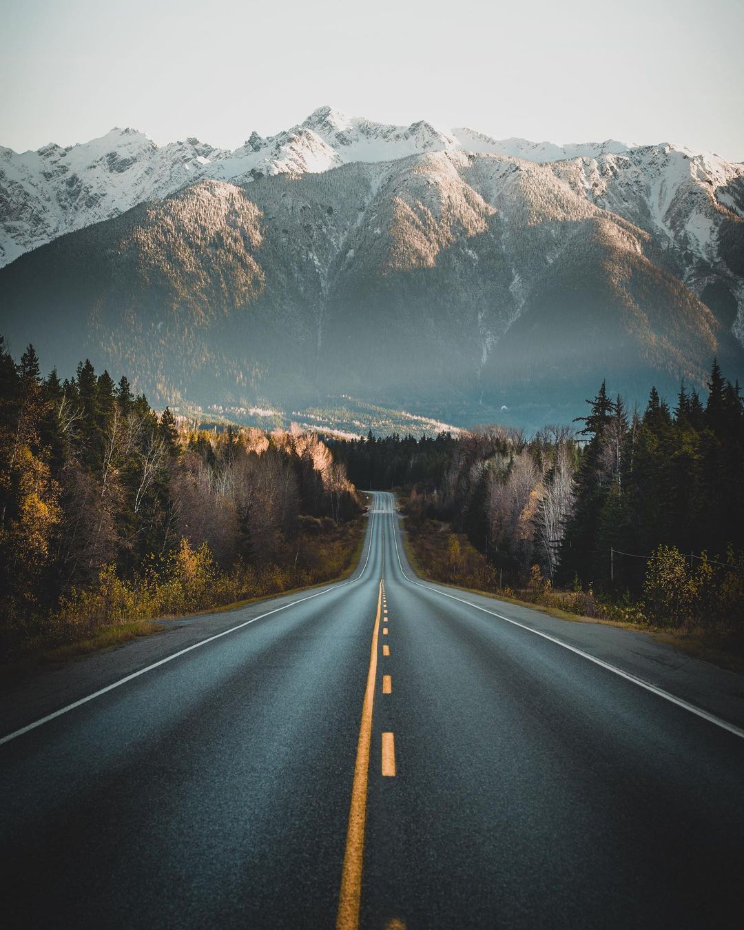 photo by Aaron caption reads: Golden hour cruise🏔 🚘