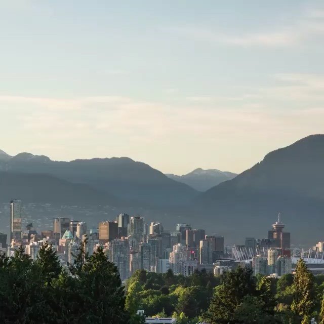 photo by Destination British Columbia caption reads: A stunning Vancouver sunset in just six seconds. 📷: @ne_meic 📍: @inside_vancouver #ExploreBC
.
#VeryVancouver #ExploreCanada